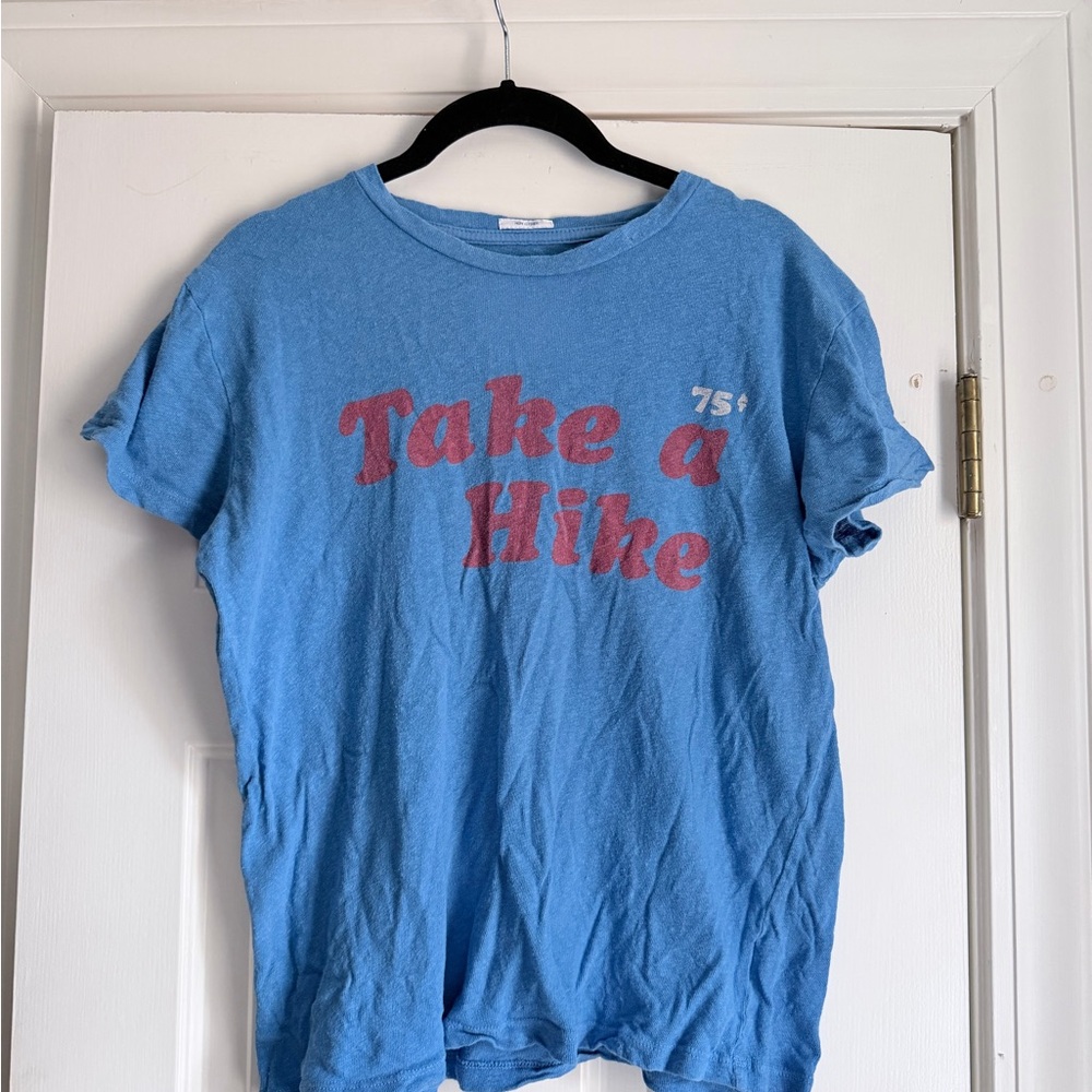 MOTHER Blue 'Take a Hike' Tee